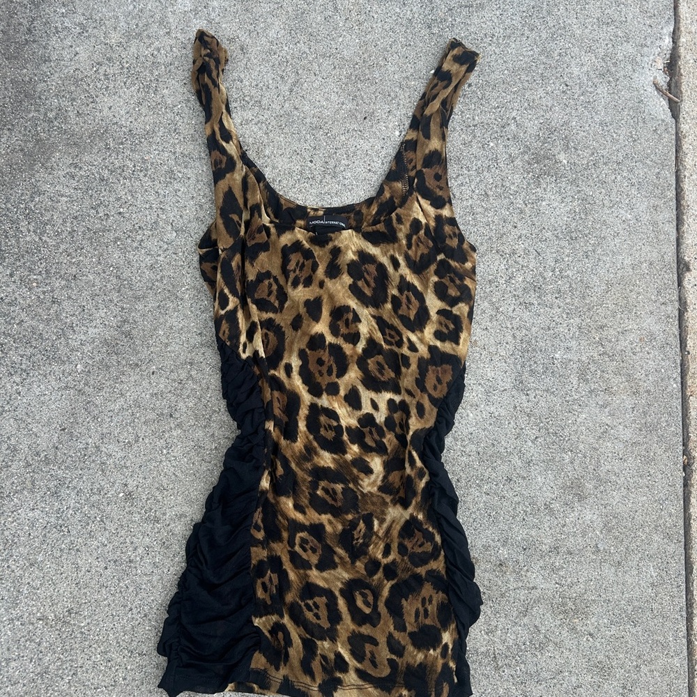Moda International Leopard-Print Top